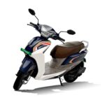 Ampere Magnus Grand Electric Scooter | 80-95 km Range | Safest LFP Battery with 5-Year Warranty | Strong Dual-Frame Chassis | 165mm Ground Clearance | 15 Paise/km| Advanced 3.5 Digital Cluster (Blue)