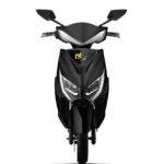 EOX E2 Low Speed Electric Scooter Non RTO with 60-80Km Range, Black Portable Lithium Battery & Charger