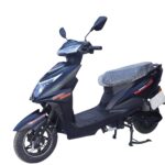 Electric Scooter, Electric Scooty with 48V 30AH Lithium Battery,60-80Km Range,45Km/H Speed,Disc & Drum Brakes, LED Or LCD Headlight,Non-RTO,3-Year Battery Warranty,for Adult-MES-02 (Black)