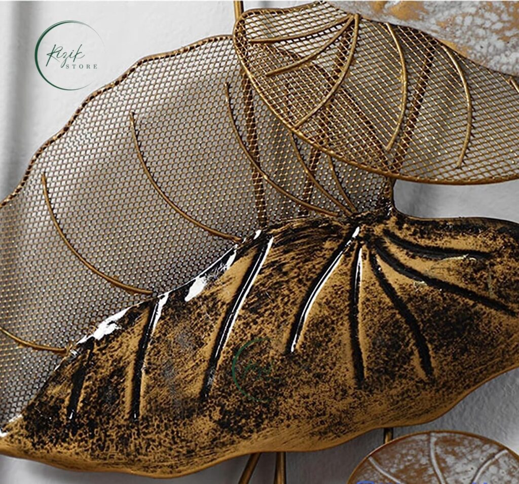 RIZIK STORE Metal Abstract Figures Handcrafted Wall Sculpture Wall Art Multicolor For Home Decoration, Living Room, Drwaing Room & Bedroom (36"X13")