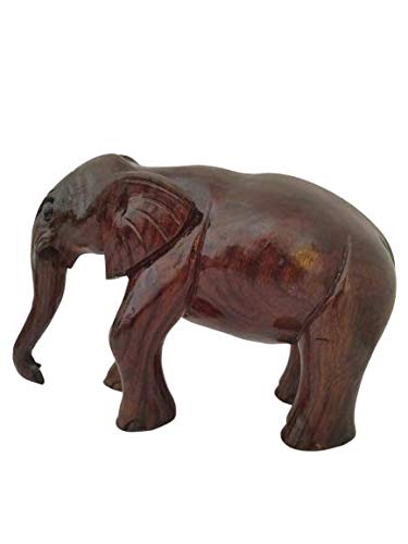 Raj Furniture Wooden Elephant Statue Antique Wooden Statue