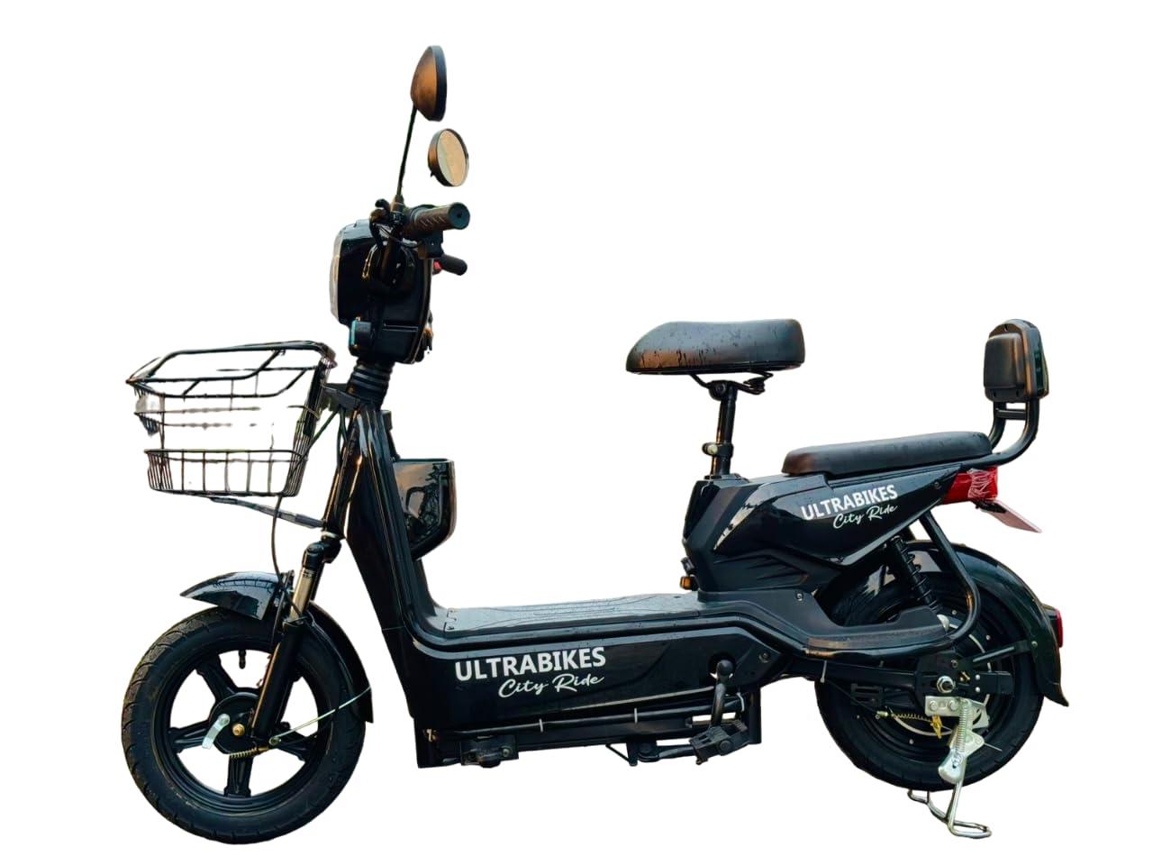 Ultrabikes Cityride Moped | 60V 25Ah Lithium Ion Battery | 550 Watt Motor | 50 Top Speed | Upto 80 Km in Single Charge. (Black), for Adult