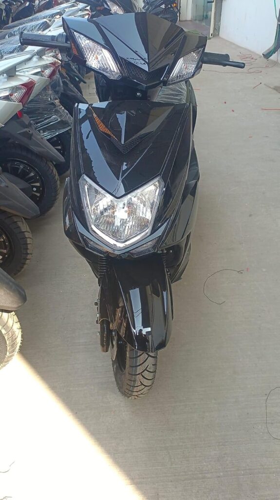 Ultrabikes adult Aura Electric Scooter With 48V 24AH Lithium Ion Battery | 2 Year Warranty On Battery | 60 KM Range On Single Charge | 3 Speed Modes | USB Charging Facility I 45 KMPH TOP Speed (Black)