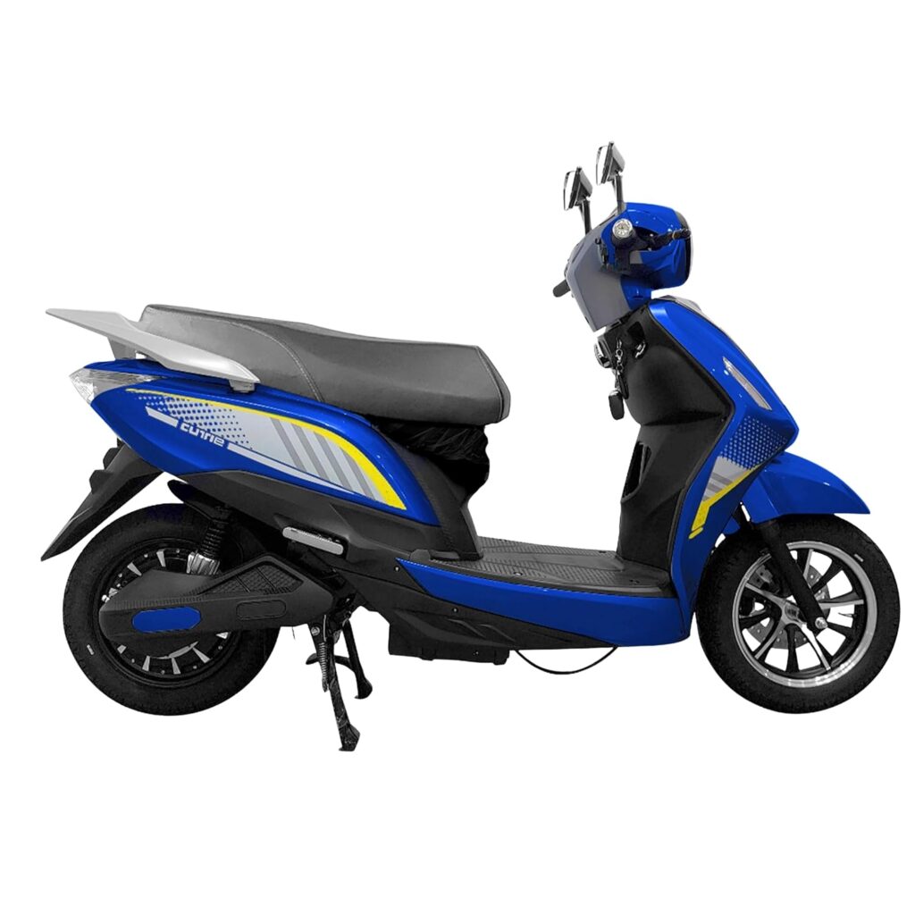 91Electric FX1 Low-Speed Electric Scooter with 72V 32.9Ah Lead Acid Battery & Charger | Powerful BLDC Motor | 60-70km Range, LED Display & Tubeless Tires | Non RTO, No License, Remote Key | Blue