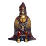 AONA Brass Handicraft Tulja Maa Goddess - Brown Height 4.2 Inches