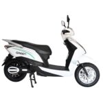 Green Elaan Low Speed Electric Scooter Non RTO 60KM Range with Portable Charger (White)