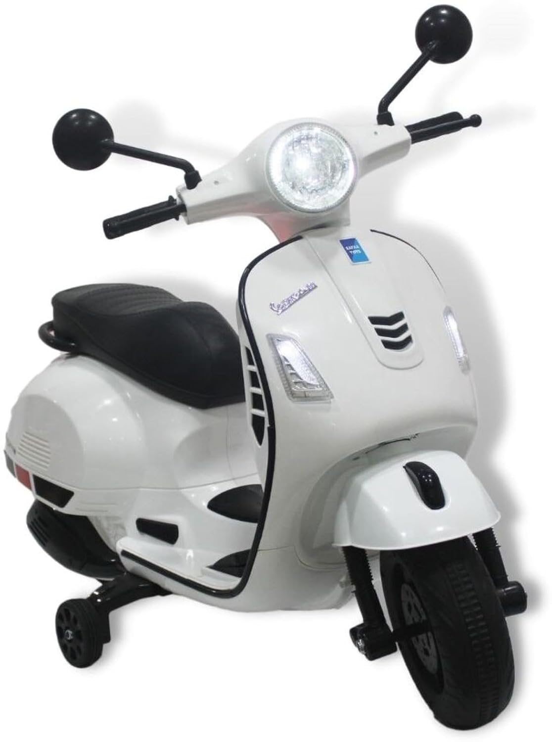 JNCreations VES-pa Kids Ride On Scooter | Replica Electric Scooter for Kids (White)
