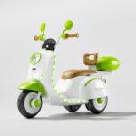 Vespa 12V Battery Operated Ride-On Scooter for Kids | Electric Scooter with Foot Accelerator, Music & Lights | 1-6 Years Old Boys & Girls | Safe & Fun Ride-On Toy