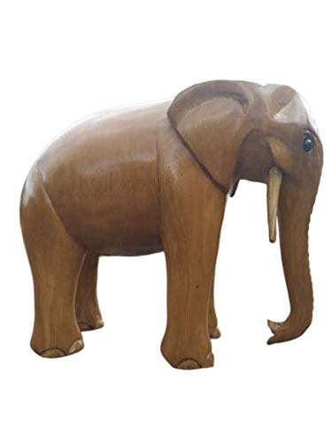 Wooden Elephant Statue Handicraft Wooden Statue