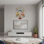 Bharat Art Metal Iron Handmade 4 Anti Musicians Figurine Wall Decor | Modern Wall Hanging Decorative Showpiece for Living Room, Bedroom, Hotel, Café & Office | Size: 24×1×20 Inch | Model: W181