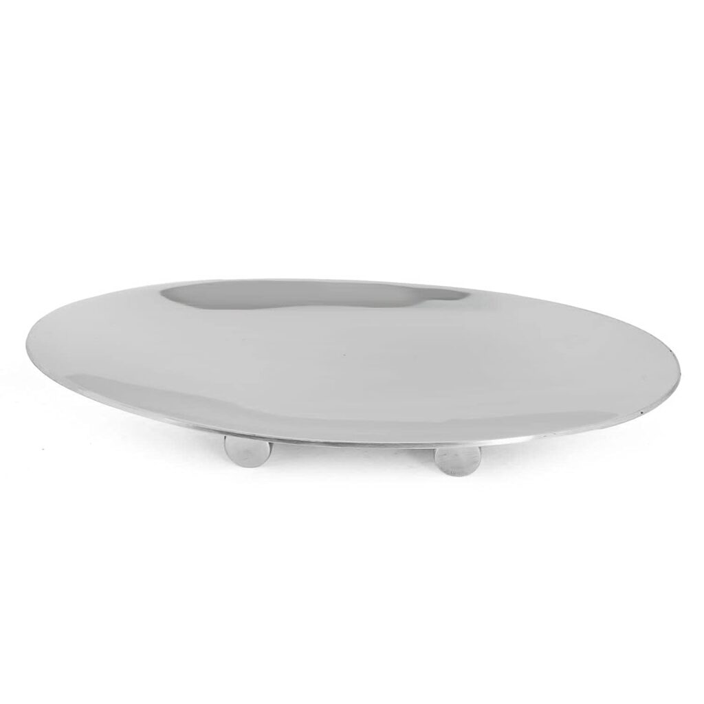 Handicrafts India Premium Design Stainless Steel Soap Dish Gloss Finish-Bathroom Soap Holder, Anti Rust, Corrosion Free (1 Piece Only)