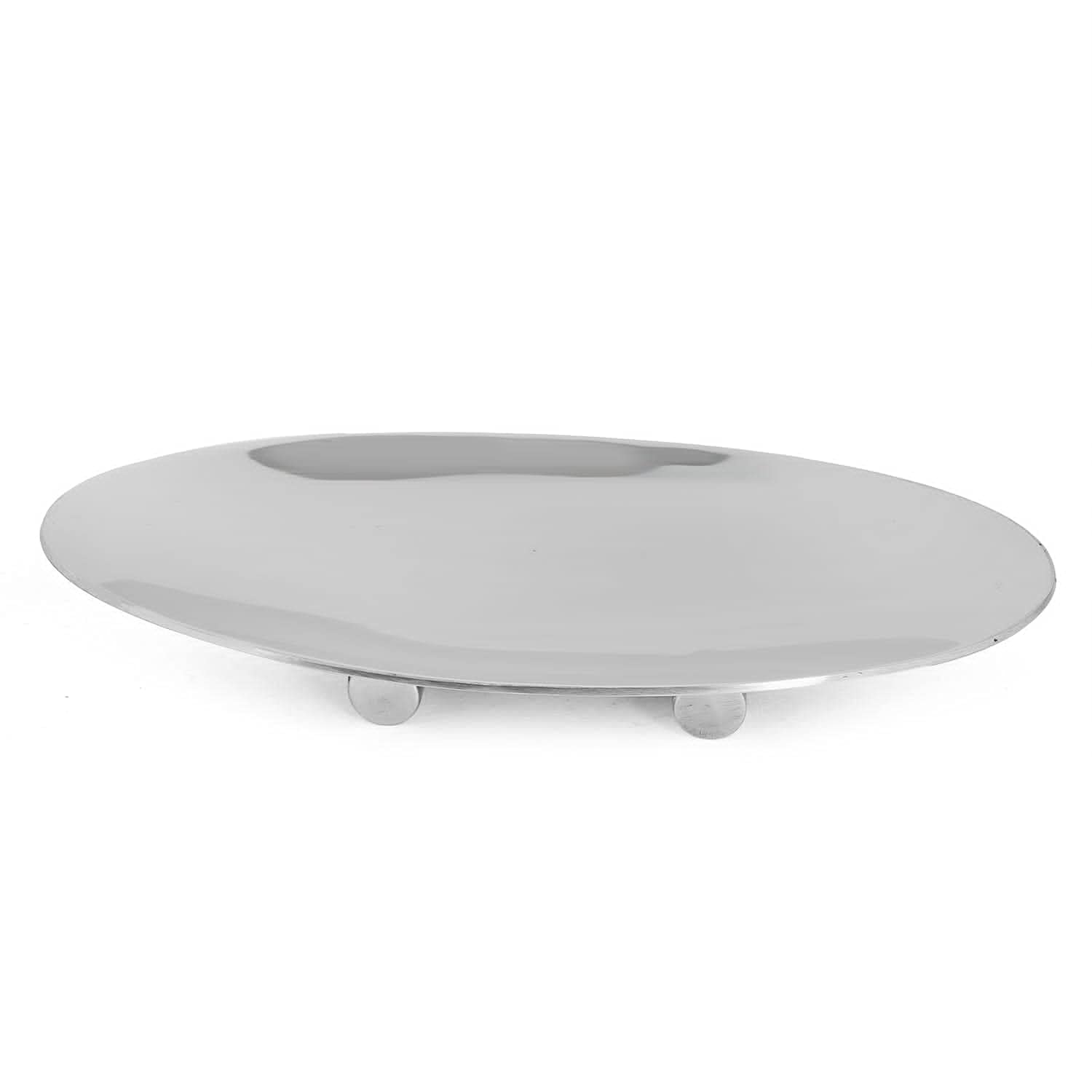 Handicrafts India Premium Design Stainless Steel Soap Dish Gloss Finish-Bathroom Soap Holder, Anti Rust, Corrosion Free (1 Piece Only)