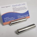 Handicrafts India Stainless Steel Name tag Holder Buffet Tag Holder/Menu Holder/Price Tag Holder/Name Card Holder (I Piece only)