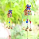 Hindcraft Wind Chimes for Home & Balcony Decor, Metal Hanging Outdoor Garden Terrace, Feng Shui Positive Energy Good Luck & Vastu, Decorative Musical Gift for Patio, Living Room & Office
