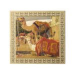 Oyeboy Artifacts Rajasthan Camel Fridge Magnet/Multipurpose Magnet (Gold Finish) (Pack of 2) (Size 6x6cm)