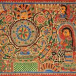 SCPmarts Create Your Desire Madhubani Art Canvas Painting For Home Decoration Madhubani Paintings For Living Room | Madhubani Traditional Unframe Canvas Painting Size - 24 X 16 Inches