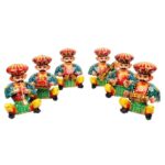 Wood Musician Bawla Toy Set, Standard, Multicolour, 6 Piece.