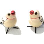 Crafts India Handcrafted channapatna Wooden Lovely Bird Pair Dolls/Toys-Show Piece (Assorted)
