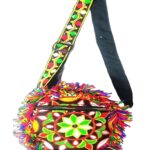 Handicrafts Cotton Embrodery Multicolour Rajasthani Sling Bag for Women & Girls