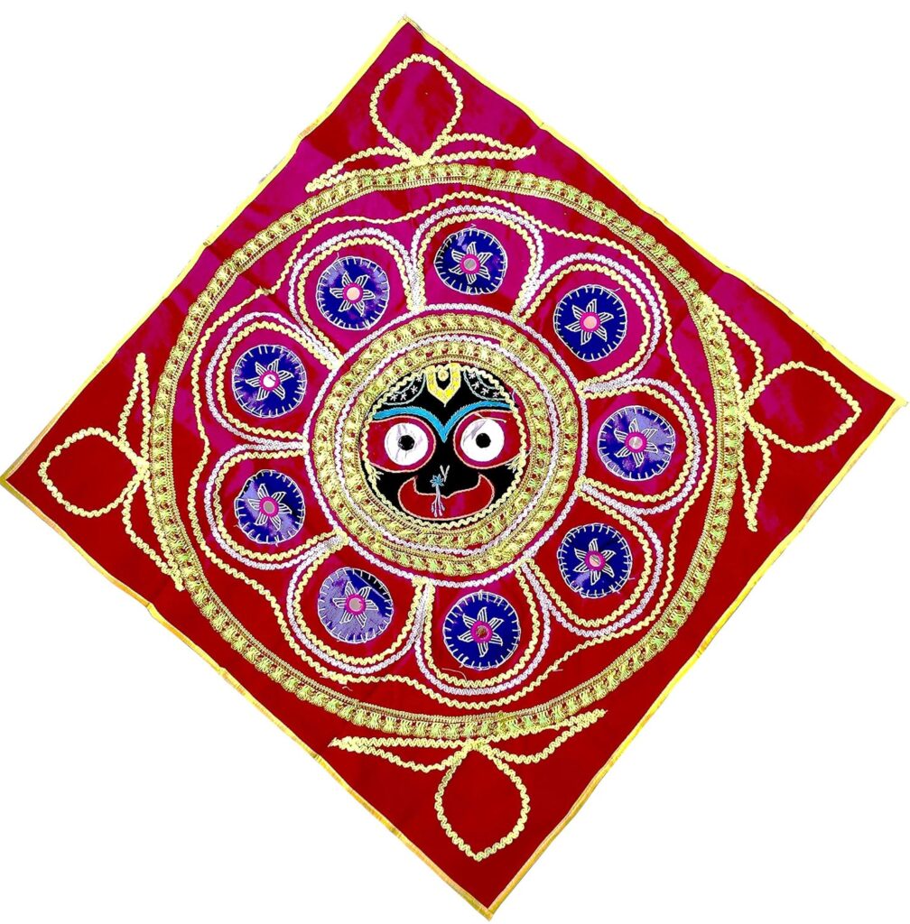 NEALEXKLUSIVE® Pipili Applique Village Handicraft Chandua For Wall Hanging 29 x 29 Inch