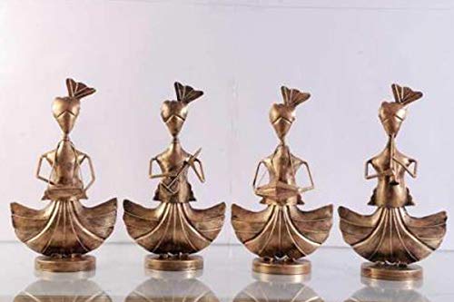 TIN TOWN Table Art (Gliding SARDAR S/4) Decorative Table Decore/for Home Living Room/Bedroom/Hotels/Office/Café etc. Size (09 * 07 * 13 INCH - Multicolor)