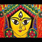 SAF paintings Madhubani Traditional Black frame painting for Wall Decoration SA-SANFK33349A