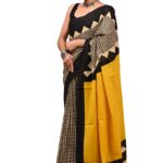 Crafts Moda Mulmul Cotton Saree for Women with Blouse Piece, Lightweight sari