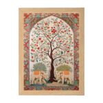 EasyGoods Traditional Madhubani Painting Wall Art for Home Decor | Handcrafted Mithila Art Painting for Living Room & Bedroom | Indian Folk Art Wall DecorPAI-MADHU-163