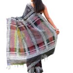 Shivanya Handicrafts Women's Hand block Printed Cotton Silk Saree With Zari Temple Border With Blouse Piece | Traditional Jaipuri Block Printed Saree_SH-0526