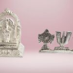 Sri Sisters German Silver Perumal Balaji Idol with Shanku Chakra Namam Set Combo | Sri Venkateswara Tirupati Balaji Statue for Home Pooja, Office & Gifting
