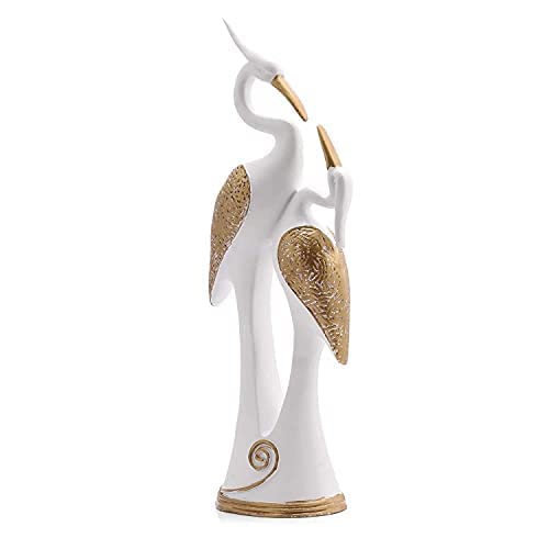 TRUEMART India Handicrafts Pair of Kissing Swan Duck Love Birds Home Decor Showpiece Decorative Figurine, Diwali Decorations Items for Home Gifts