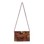 Women's Jaipuri Damru Embroidery Small Sling Bag
