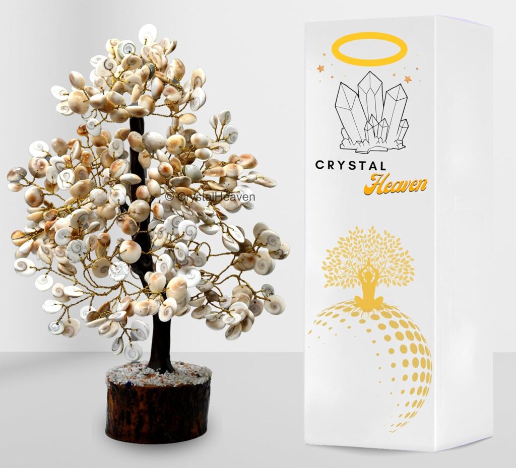 Gomti Chakra Tree - Gomti Chakra Original, Gomti Chakra - Home Decor Showpiece, Good Luck, Positive Energy (Large Size - 300 Beads)