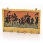 Little India Gemstone Painting 6 Key Hanger Handicraft Gift (213, White)
