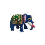Sri Sisters Handcrafted Elephant Showpiece | Multicolor Decorative Figurine for Home Decor, Table Accent, Return Gift | 3x4 cm (1.5x2 inch)