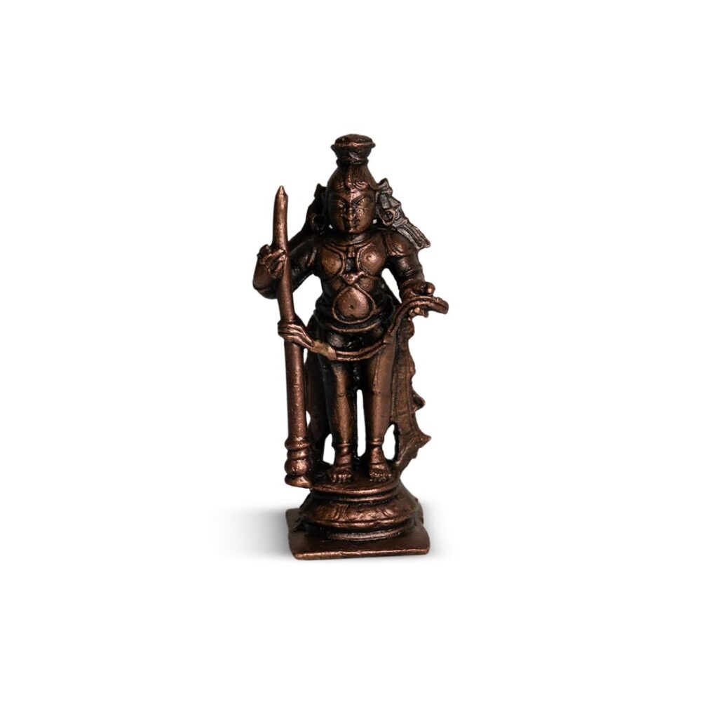Copper Idols India Udupi Krishna Idol 130gm | Pure Copper Bal Krishna Statue | Medium Size Handmade Idol for Puja | South Indian Temple Style | Indian Handicraft | Spiritual Gift | Divine Energy