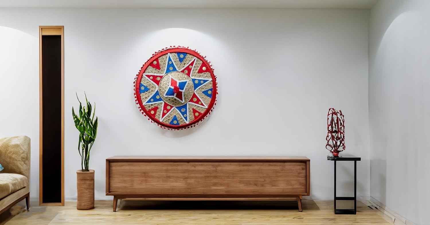 Das Departmental Store Handicraft Light Weight Wall Decor (24 inch diameter) For Living Room & Hallways.