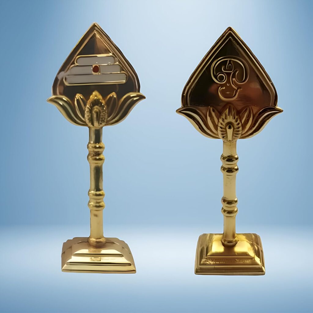 Sri Sisters Murugan Om Vel Statue - Spiritual Spear for Pooja Room, Car Dashboard & Home Decor - Divine Kartikeya Vel Statue for Protection & Victory | Traditional Murugar Vel Idol