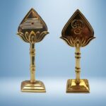 Sri Sisters Murugan Om Vel Statue - Spiritual Spear for Pooja Room, Car Dashboard & Home Decor - Divine Kartikeya Vel Statue for Protection & Victory | Traditional Murugar Vel Idol