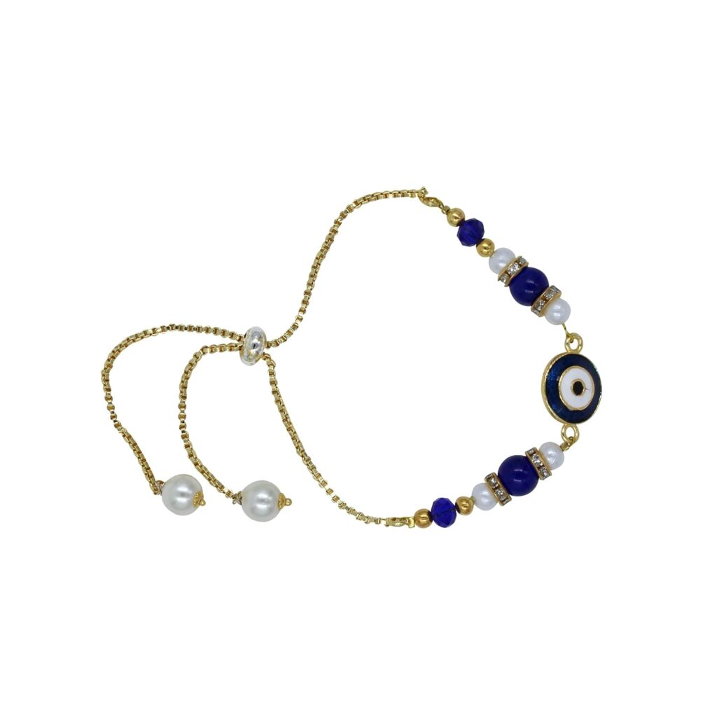 Prapti Handicrafts Handmade Multicolour kundan Beads lumba bracelet rakhis for bhabhi