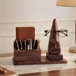 Home Decor Gorgeous Mango Wood Figurine with Specs & Sunglasses Holder, Eyeglass Stand | Handmade Wooden Shaped of Turtle Spectacle & Eyeglass Holder Stand| Gift Idea for Men & Women.