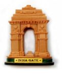 India Gate Monument Decorative Replica, Terracotta Finish, Miniature Souvenir Showpiece