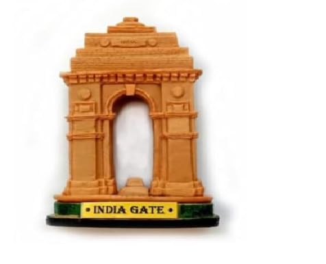 India Gate Monument Decorative Replica, Terracotta Finish, Miniature Souvenir Showpiece