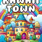 Kawaii Town Coloring Book: Cute and Relaxing Kawaii Village Coloring Pages for All Ages
