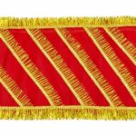 MATA Ki Chunri for MATA Rani, 18 x 10 Inch Red Golden Chunari for Devi Maa, Mandir Puja, Navratri, MATA Chowki & Religious Decoration (1)