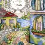 Nice Little Town Adult Coloring Book: 2