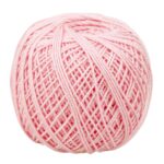 Prapti Handicrafts 3ply Baby Pink Mercerised Premium Cotton Crochet Knitting Thread Yarn for Craft Fast Color Pack of 3 Ball 150 gm(50gm x 3)