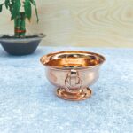 SHINDE EXPORTS Small Pure Copper puja Pot tamba Kalash Decorative panchamrutham Bowl for gangajal Water Vessel for Home Pooja (10cm 100gms)